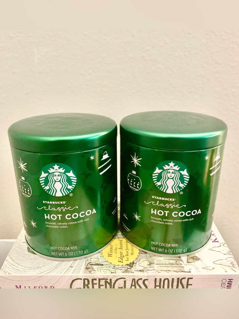 Empty Starbucks Classic Hot Cocoa Tin (Set of 2)